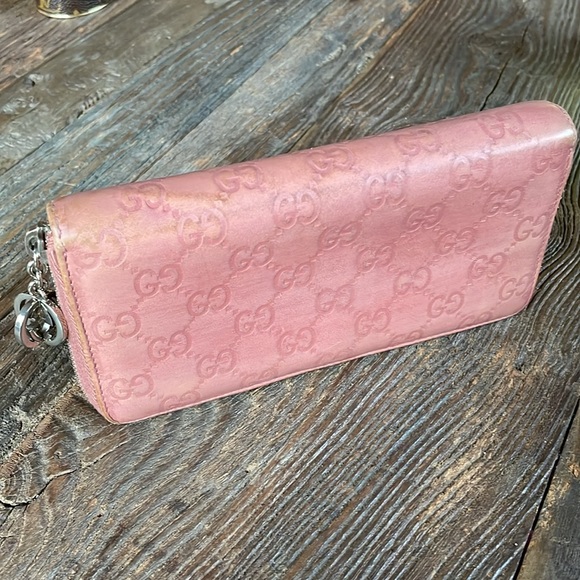 Gucci Sima pink Guccissma full zip long wallet - Picture 7 of 15
